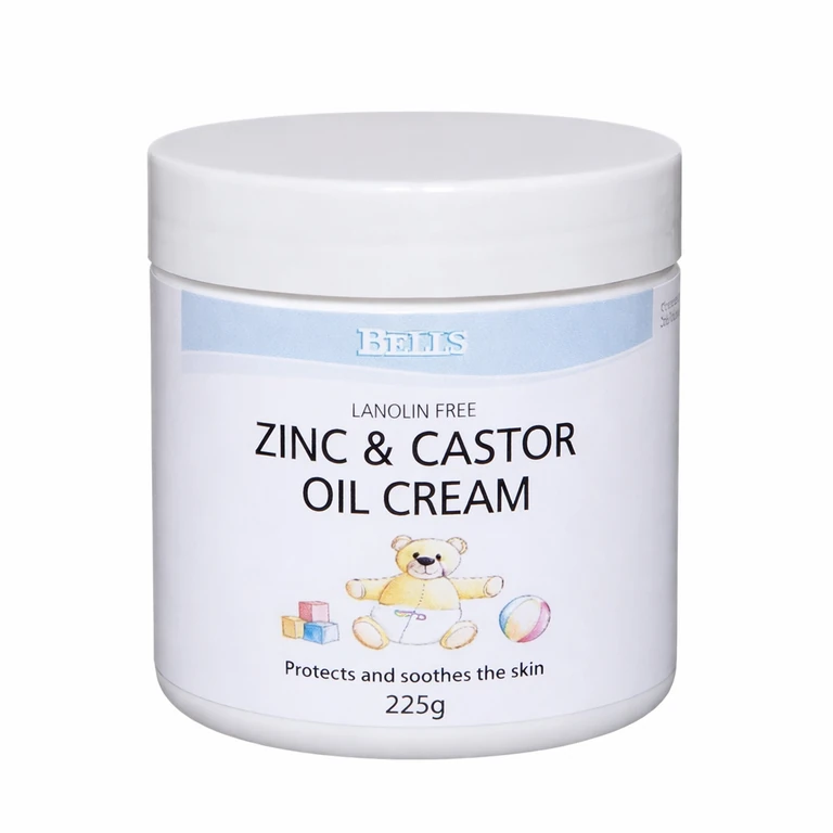 Bells Zinc & Castor Oil Cream 225 g (7.9 oz)